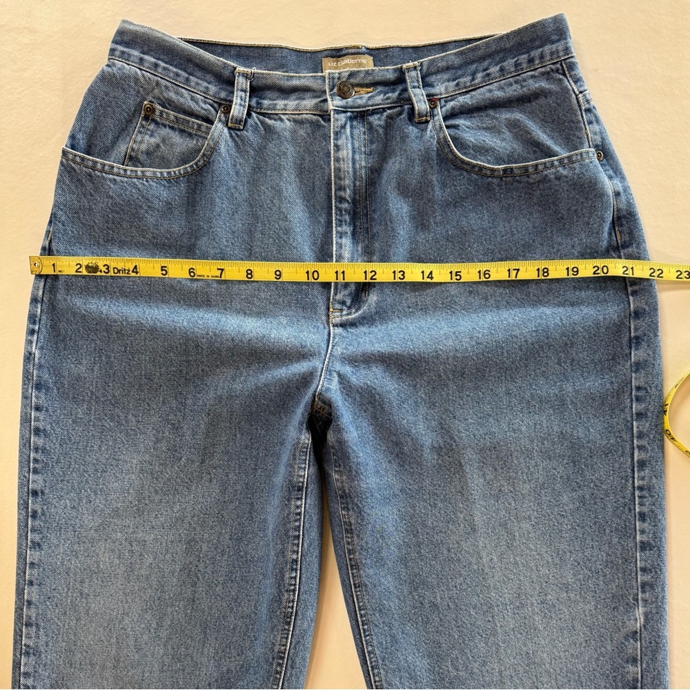 LIZ CLAIBORNE High Rise Relaxed Fit Cropped Jeans Size 14 (~W31 L25) - Picture 8 of 17